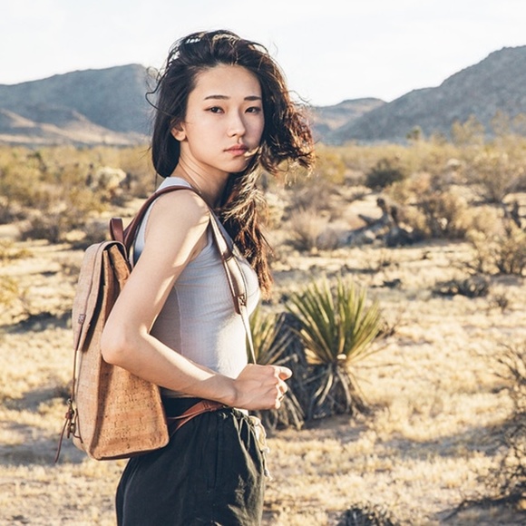 VINCE DURDEN Brown Cork Commuter Backpack Hand-Made Eco-Friendly Sustainable - Picture 2 of 13